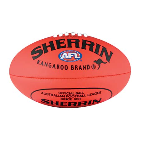 Le légendaire ballon Sherrin : l'icône absolue du football australien entre vos mains.